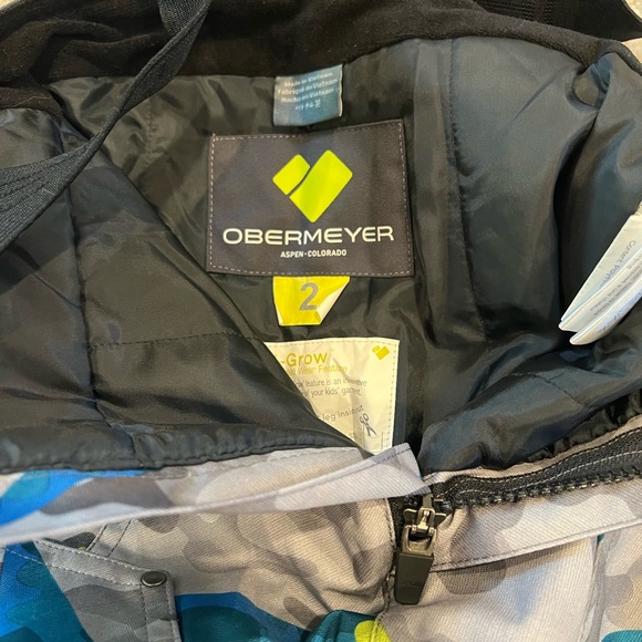 Obermeyer boys snow set - coat, bib and fleece size 2-XS - Picture 5 of 13